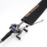 Rod Armour Pro sleeve fitted over a baitcaster reel and rod handle with cinch cord