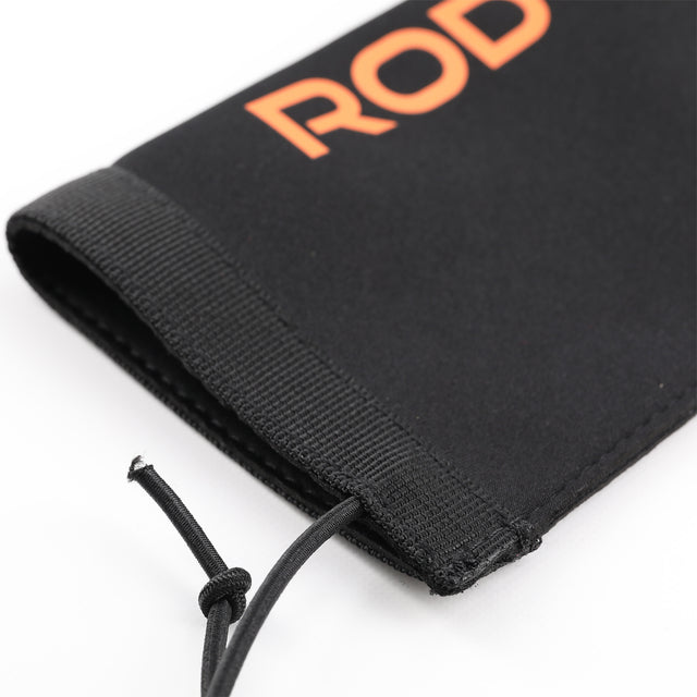 Rod Armour Pro sleeve butt opening close up showing reinforced webbing trim