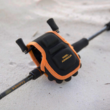Durable Baitcast Reel Cover resting on white sand at the beach