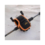 Rod Armour Baitcast Reel Cover in black and orange