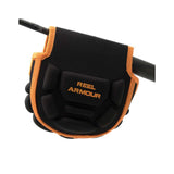 Rod Armour Fishing Reel Cover, back view showing Velcro closure