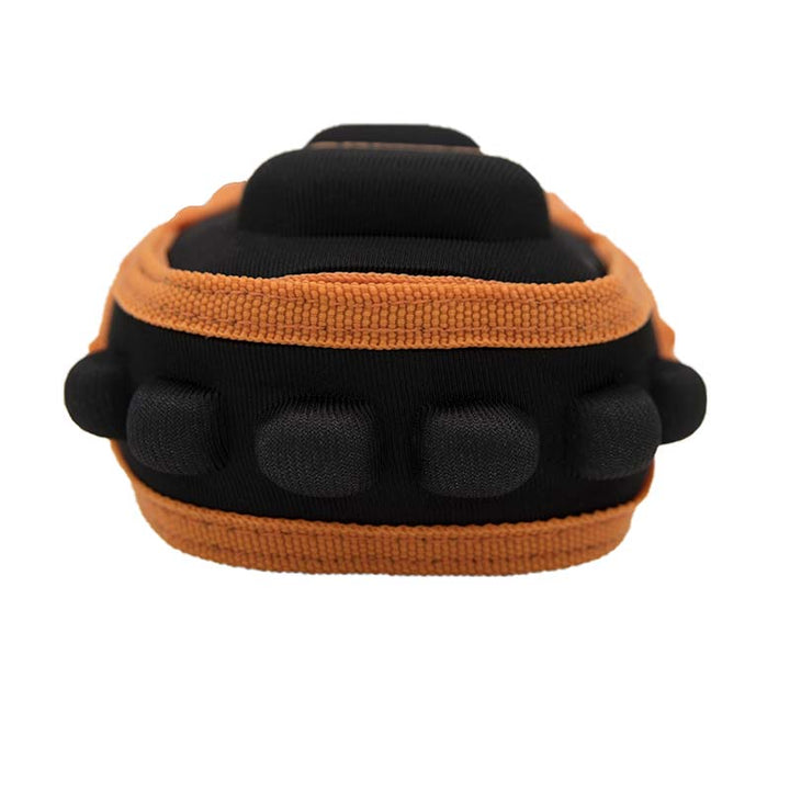 Black and orange baitcaster fishing reel case 